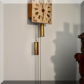 DC06. Wall clock with weights and painted face. 